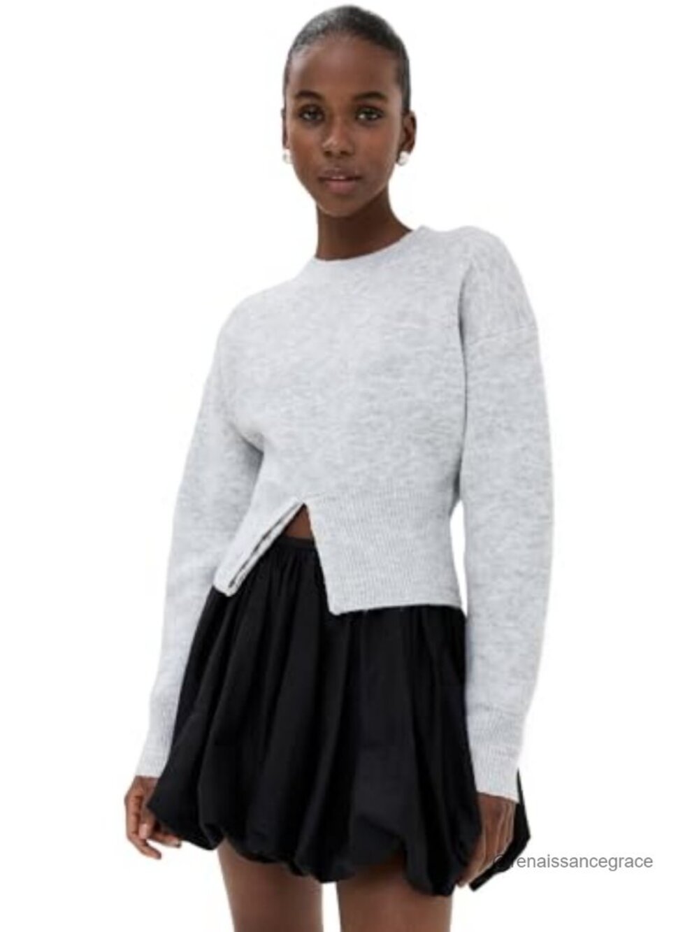 Dion Knit Sweatshirt Crew Neck Long Sleeve Pullover Women's